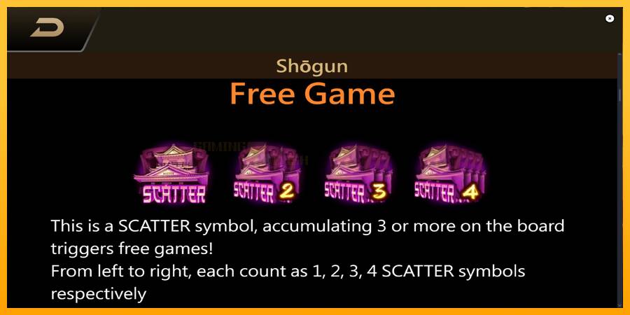 Shogun игрална машина за пари, снимка 5