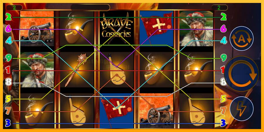 Brave Cossacks игрална машина за пари, снимка 1