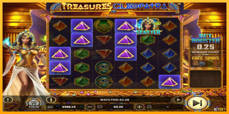 Treasures of Cleopatra игрална машина за пари, снимка 2