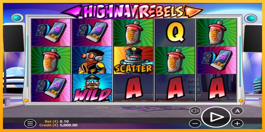 Highway Rebels игрална машина за пари, снимка 1