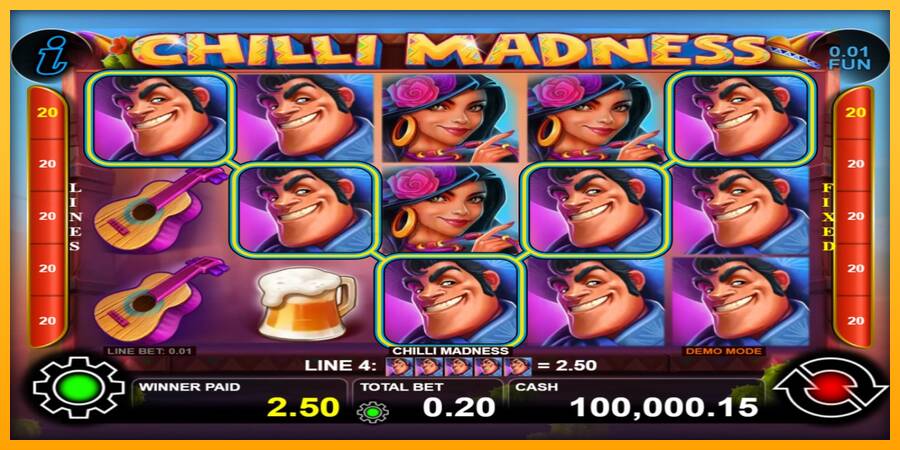 Chilli Madness игрална машина за пари, снимка 2