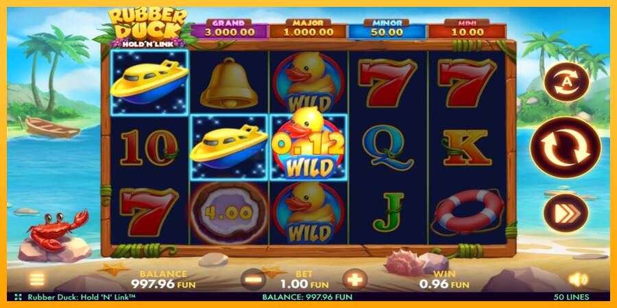 Rubber Duck Hold N Link игрална машина за пари, снимка 3