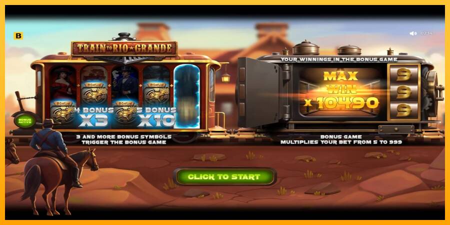 Train to Rio Grande игрална машина за пари, снимка 1