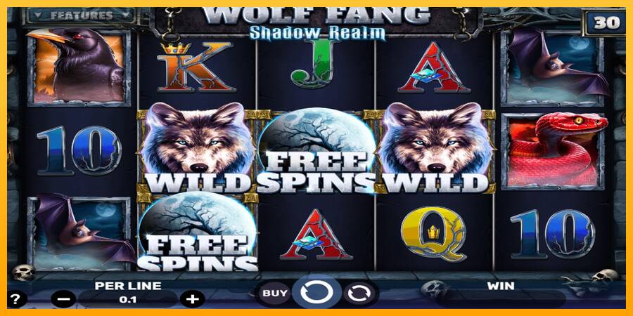 Wolf Fang - Shadow Realm игрална машина за пари, снимка 1