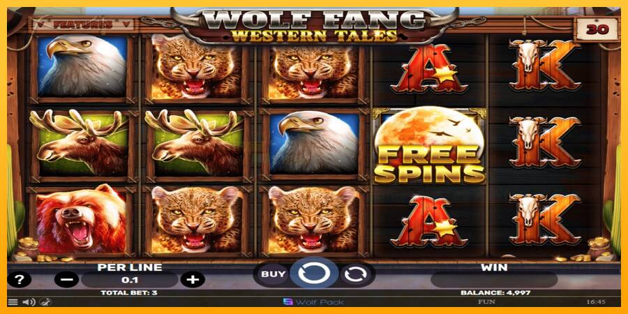 Wolf Fang - Western Tales игрална машина за пари, снимка 2