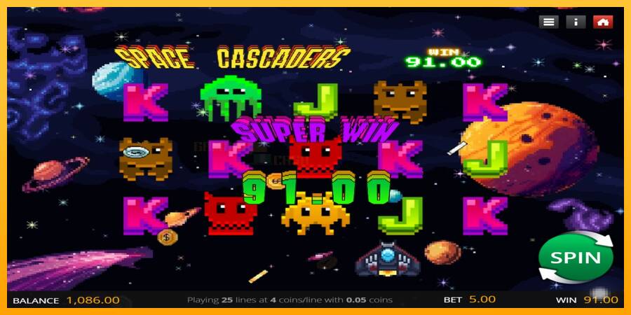 Space Cascaders игрална машина за пари, снимка 2