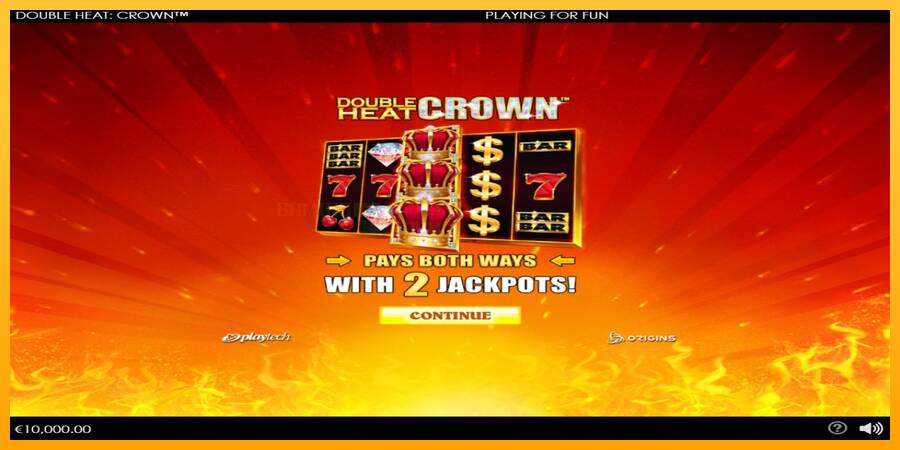 Double Heat: Crown игрална машина за пари, снимка 1