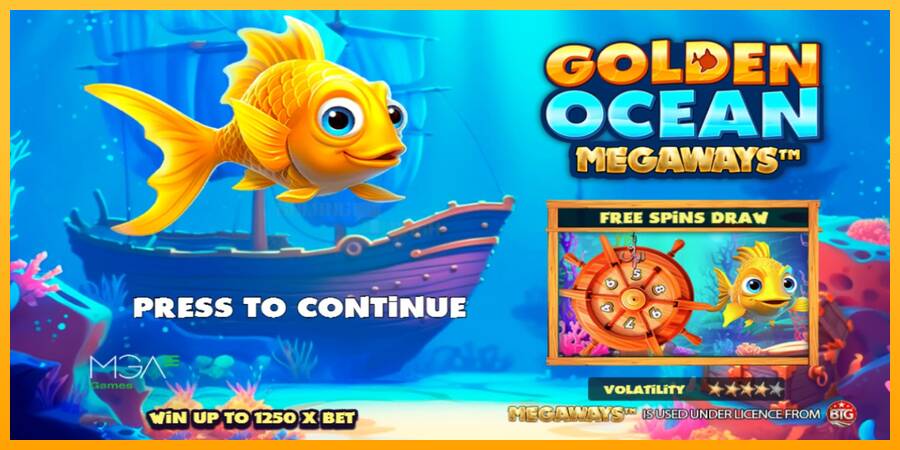 Golden Ocean Megaways игрална машина за пари, снимка 1