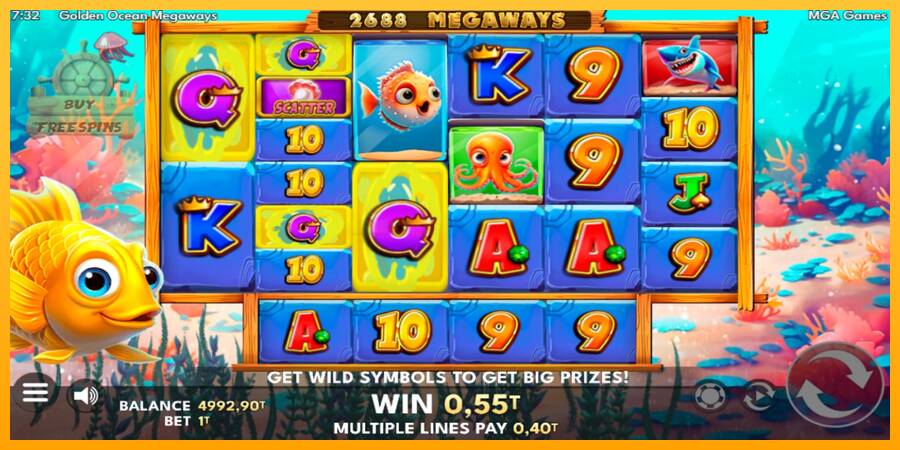 Golden Ocean Megaways игрална машина за пари, снимка 3