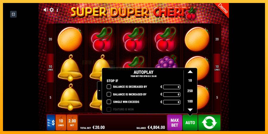 Super Duper Cherry игрална машина за пари, снимка 5