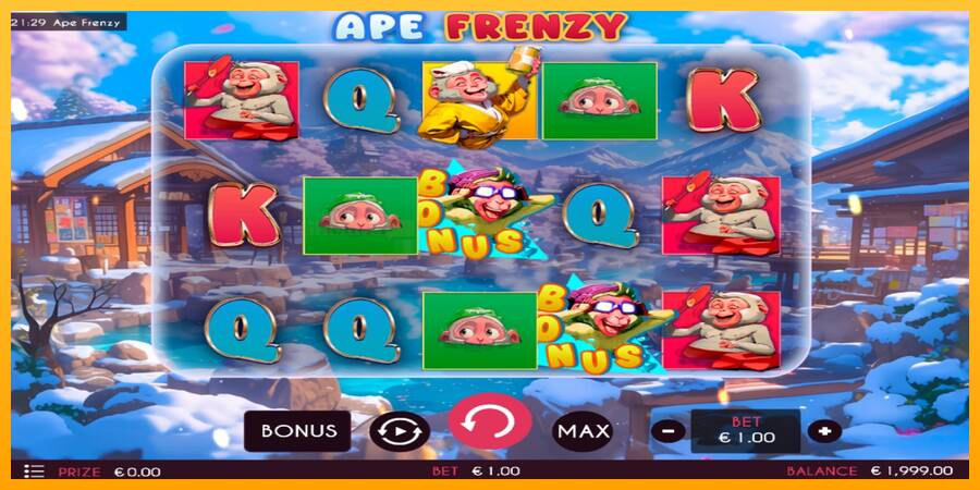 Ape Frenzy игрална машина за пари, снимка 2