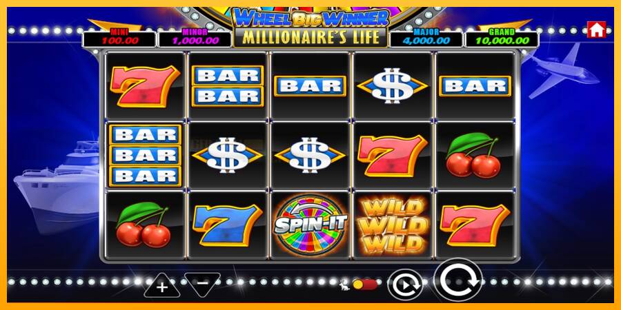 Wheel Big Winner Millionaires Life игрална машина за пари, снимка 2