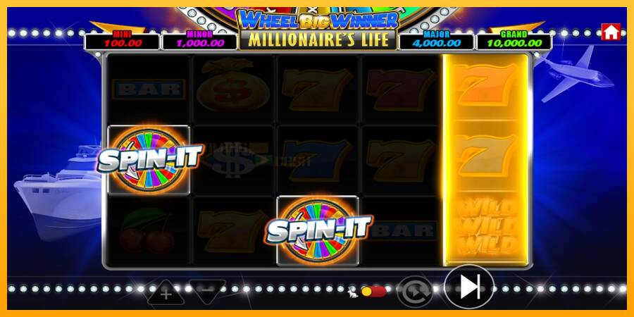 Wheel Big Winner Millionaires Life игрална машина за пари, снимка 3