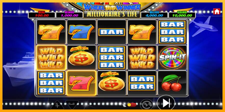 Wheel Big Winner Millionaires Life игрална машина за пари, снимка 5