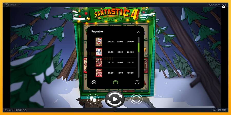 Santastic 4 игрална машина за пари, снимка 6