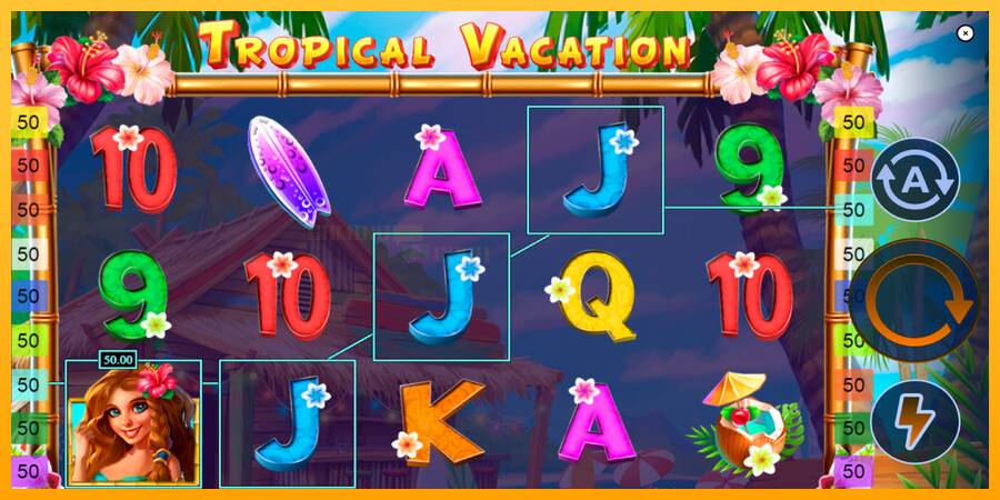 Tropical Vacation игрална машина за пари, снимка 3