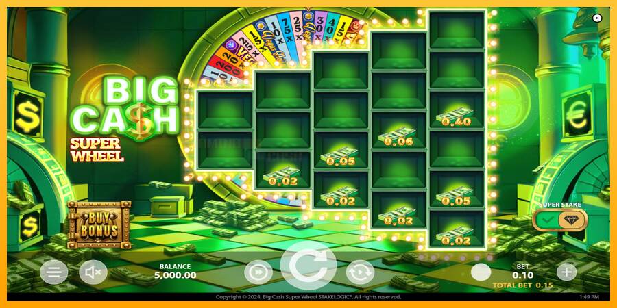 Big Cash Super Wheel игрална машина за пари, снимка 2