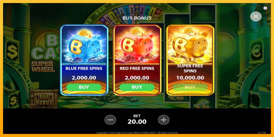 Big Cash Super Wheel игрална машина за пари, снимка 4