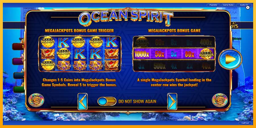 Ocean Spirit MegaJackpots игрална машина за пари, снимка 2