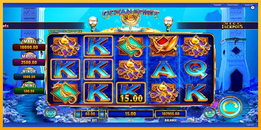 Ocean Spirit MegaJackpots игрална машина за пари, снимка 6