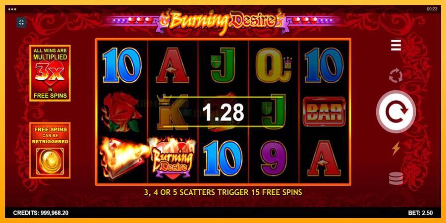 Burning Desire игрална машина за пари, снимка 2