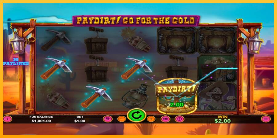 Paydirt! Go for the Gold игрална машина за пари, снимка 2