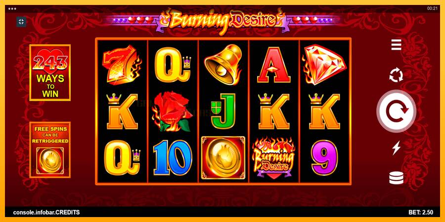 Burning Desire игрална машина за пари, снимка 7