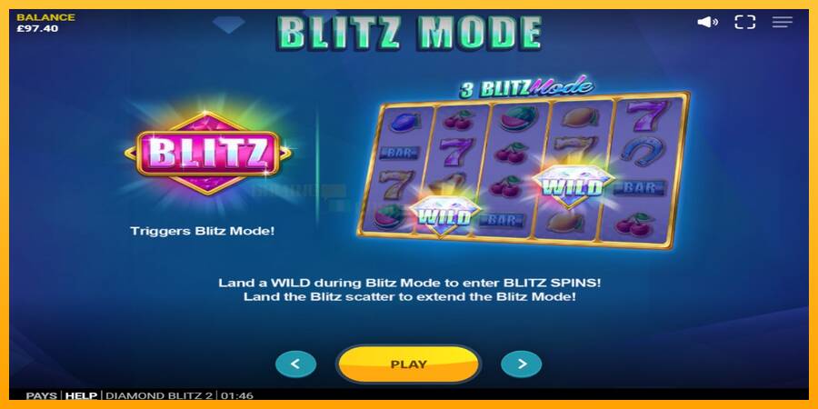 Diamond Blitz 2 игрална машина за пари, снимка 5