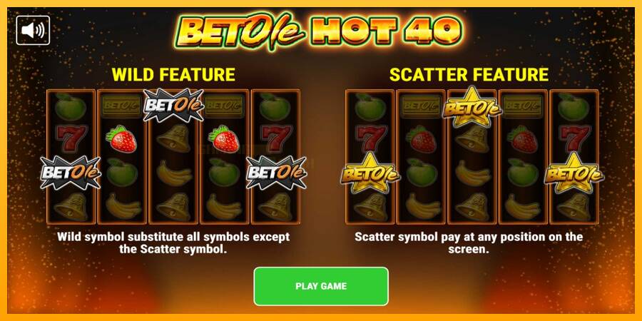 Bet Ole Hot 40 игрална машина за пари, снимка 1