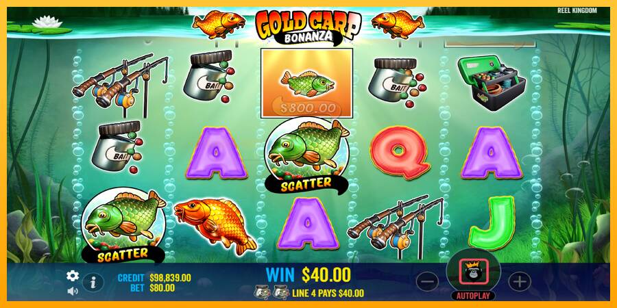 Gold Carp Bonanza игрална машина за пари, снимка 3