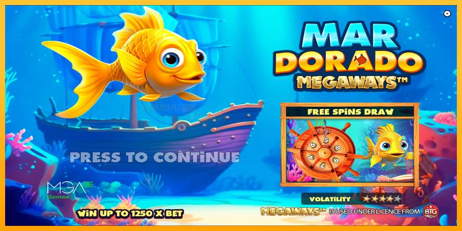 Mar Dorado Megaways игрална машина за пари, снимка 1