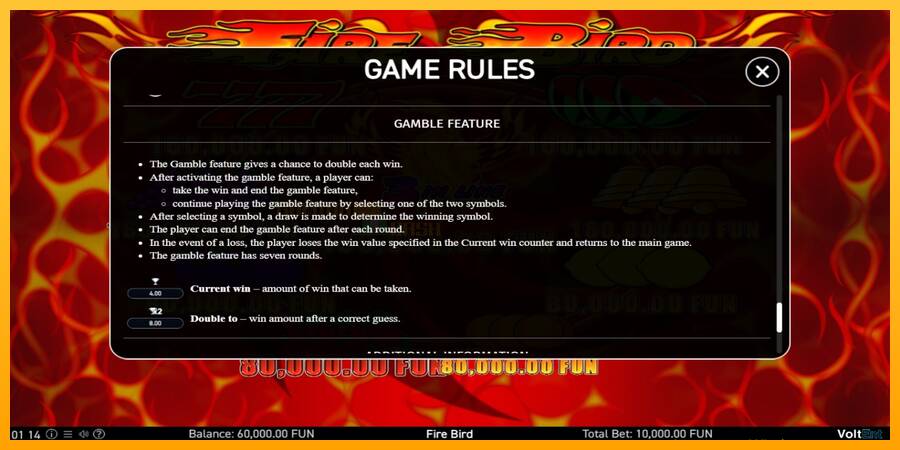 Fire Bird игрална машина за пари, снимка 5