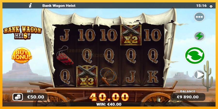 Bank Wagon Heist игрална машина за пари, снимка 3