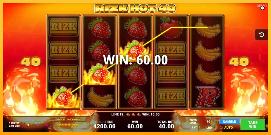 Rizk Hot 40 игрална машина за пари, снимка 3