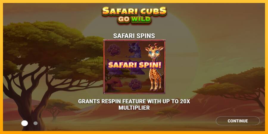 Safari Cubs Go Wild игрална машина за пари, снимка 1