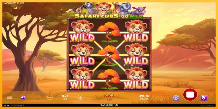 Safari Cubs Go Wild игрална машина за пари, снимка 3