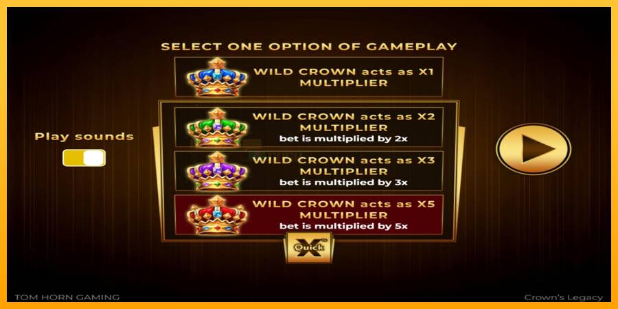 Crowns Legacy игрална машина за пари, снимка 1