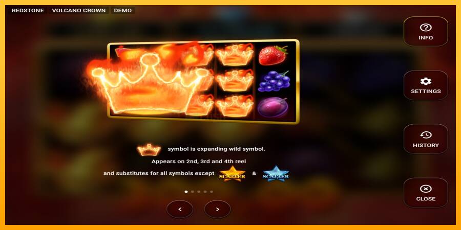 Volcano Crown игрална машина за пари, снимка 4