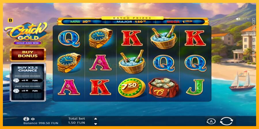 Catch The Gold Hold and Win игрална машина за пари, снимка 2