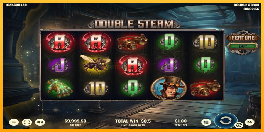 Double Steam игрална машина за пари, снимка 3