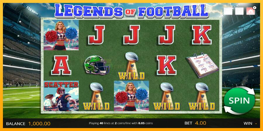 Legends of Football игрална машина за пари, снимка 1