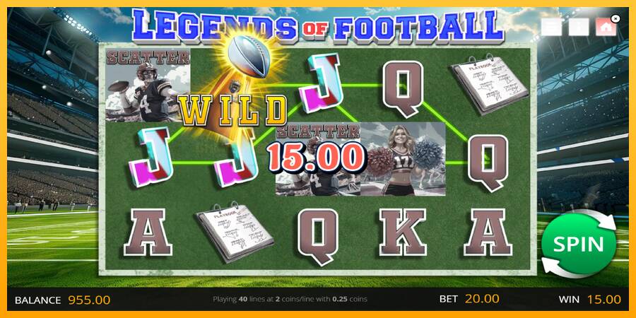 Legends of Football игрална машина за пари, снимка 2