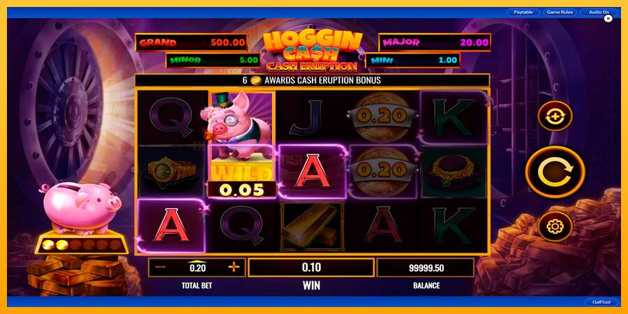 Cash Eruption Hoggin Cash игрална машина за пари, снимка 3