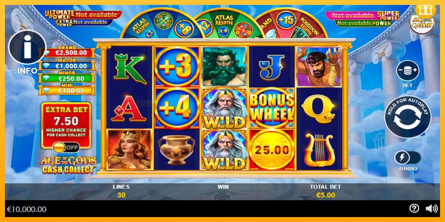 Age of the Gods Cash Collect игрална машина за пари, снимка 1