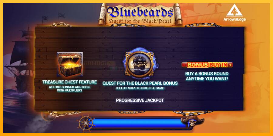 Bluebeard Quest for the Black Pearl игрална машина за пари, снимка 1