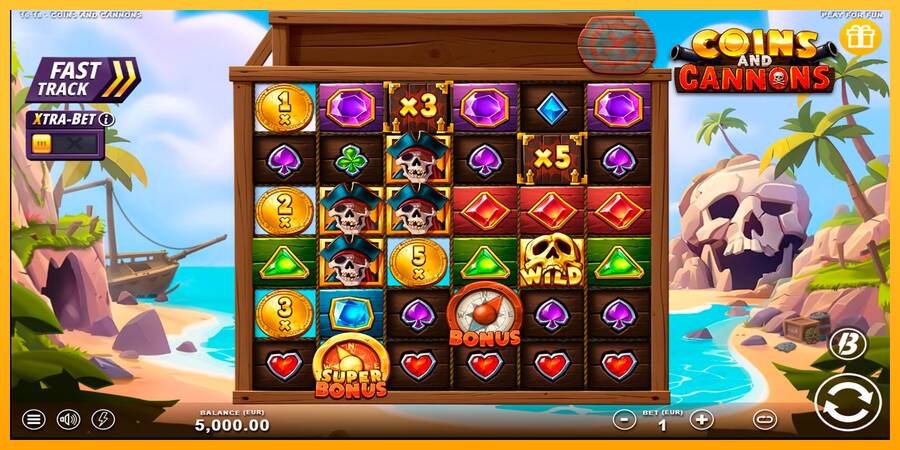 Coins and Cannons игрална машина за пари, снимка 1