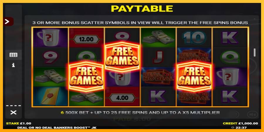 Deal or No Deal Bankers Boost Jackpot King игрална машина за пари, снимка 4