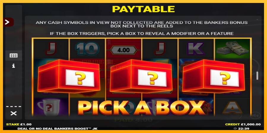 Deal or No Deal Bankers Boost Jackpot King игрална машина за пари, снимка 5