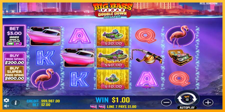 Big Bass Vegas Double Down Deluxe игрална машина за пари, снимка 3