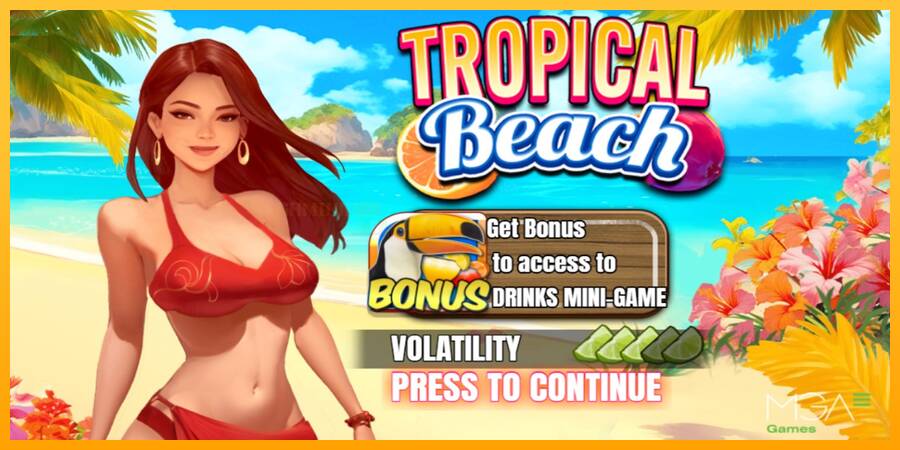 Tropical Beach игрална машина за пари, снимка 1